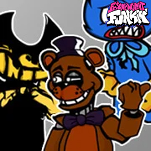 FNF Roasted but Freddy, Bendy, vs Huggy Wuggy free online game